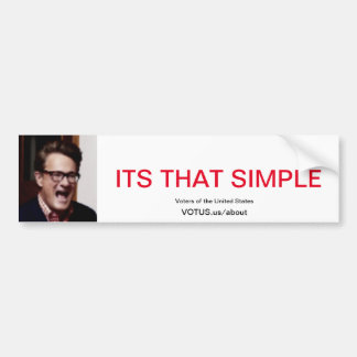 Eenvoudig Bumpersticker