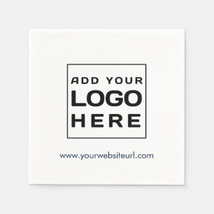 Eenvoudig Business Logo Corporate Event Paper Servet
