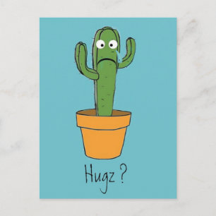 Eenvoudig Cactus heeft een Cartoon nodig voor de k Briefkaart