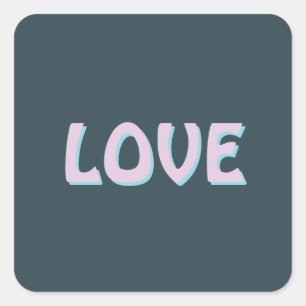 EENVOUDIG CADO VOOR VROUWEN VRIENDIN VRIEND VIERKANTE STICKER