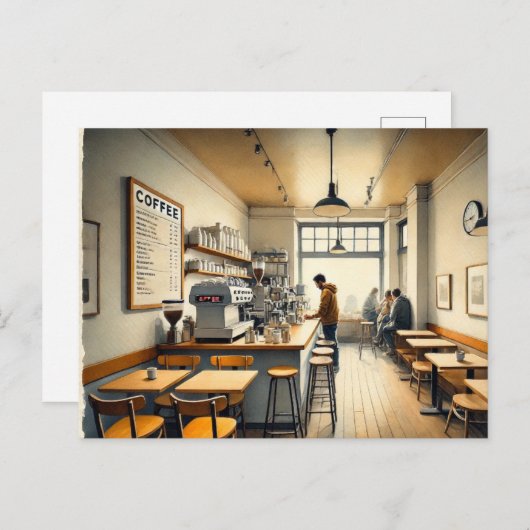 Eenvoudig café in San Francisco Mok Briefkaart (Voorkant / Achterkant)