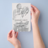 Eenvoudig calligrafiefoto-programma voor weddensch flyer (Hand)