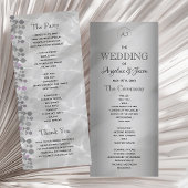 Eenvoudig calligrafiekscript bruiloft programma