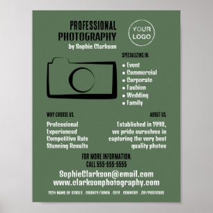 Eenvoudig Camerapictogram, Fotograaf, Fotografie i Poster