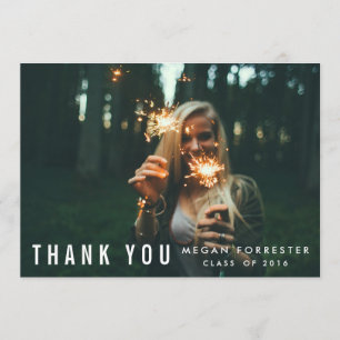 Eenvoudig Casual bedankt Afstudeerder Foto Gold Ch