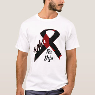 Eenvoudig celbewustzijn lint op maat t-shirt