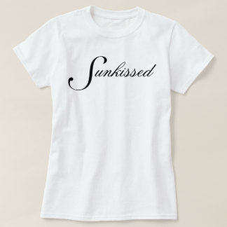 Eenvoudig chic en mooie Sunkissed script T-shirt