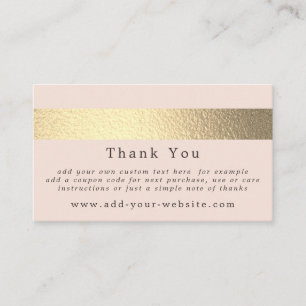 Eenvoudig Chic Gold Foil Stripe Minimalist Harteli Visitekaartje