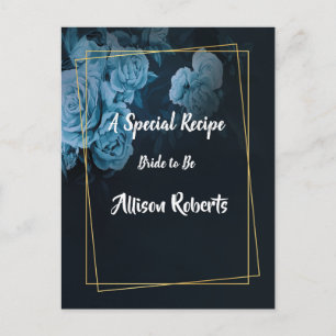 Eenvoudig Chic Gouden Geometrisch Frame Bruidsdouc Briefkaart