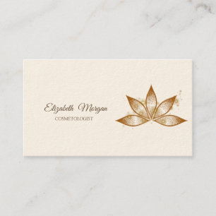 Eenvoudig Chic Lotus Glans Visitekaartje