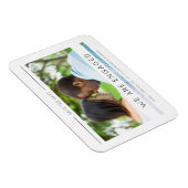 Eenvoudig Chic Modern Typography Script Photo Coup Magneet (Rechterzijde)