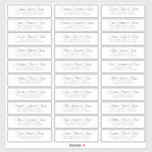 Eenvoudig Chic Modern Weddenschap Adres Sticker (Vel)