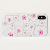 Eenvoudig Chic White Cherry Blossom Case-Mate iPhone Case (Achterkant (horizontaal))