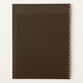 Eenvoudig Chique Elegante Kalligrafie Foto Huwelij Planner (Achterkant)