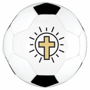 Eenvoudig Christelijk kruisje Voetbal