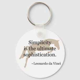 Eenvoudig citaat met jumperpaarden sleutelhanger