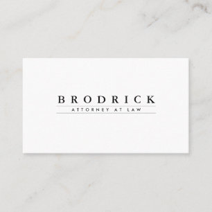 Eenvoudig Classic Professional White Visitekaartje