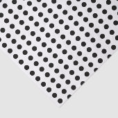 Eenvoudig Classic Zwart Polka Dots tissuepapier (Detail)