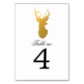 Eenvoudig Classy Gold Antler Modern Kaart (Voorkant)