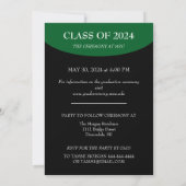 Eenvoudig Classy Photo Afstuderen Invitation Kaart (Achterkant)