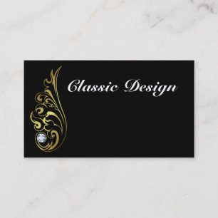 Eenvoudig Classy Visitekaartje Gold Diamond-ontwer