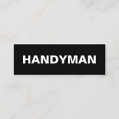 Eenvoudig Compact Handyman Visitekaartjes Budget (Voorkant)