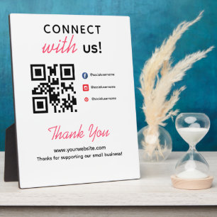 Eenvoudig Contact Met Ons Sociale Media QR Zakelij Fotoplaat