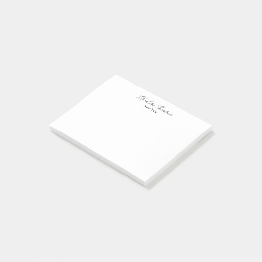 Eenvoudig creatief, uniek, modern wit post-it® notes (Schuin)