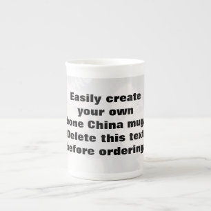 Eenvoudig creëer je eigen foto Bone China mok