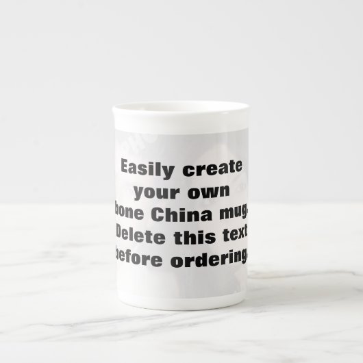 Eenvoudig creëer je eigen foto Bone China mok (Voorkant)