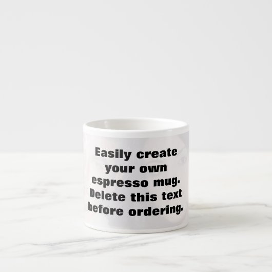 Eenvoudig creëer uw eigen espresso-mok espresso kop (Voorkant)