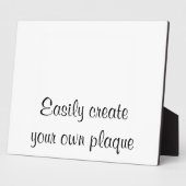 Eenvoudig Creëer uw eigen Plaque - horizontaal - D Fotoplaat (Zijkant)