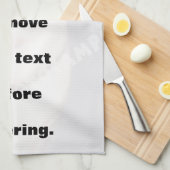 Eenvoudig creëer uw verticale keukenhanddoek voor (Quarter Fold)