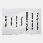 Eenvoudig creëer uw verticale keukenhanddoek voor (Horizontaal)