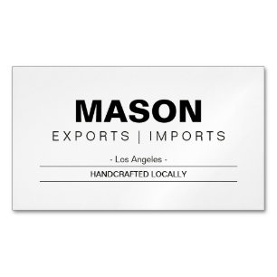 Eenvoudig   Crème Magnetisch Visitekaartje