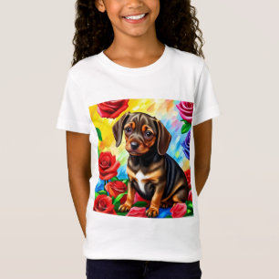 Eenvoudig Dachshund Puppy Dog T-Shirt