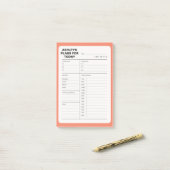 Eenvoudig Dagelijks Planner Notitieblok Post-it® Notes (Op bureau)