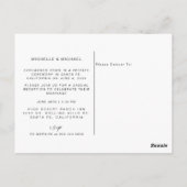 Eenvoudig dat we het huwelijk hebben getekend foto briefkaart (Achterkant)