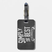 Eenvoudig de beste opa bagagelabel (Achterkant verticaal)