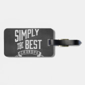 Eenvoudig de beste opa bagagelabel (Achterkant horizontaal)