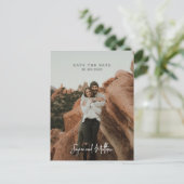 Eenvoudig De datumfoto opslaan Briefkaart (Staand voorkant)