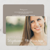 Eenvoudig de Uitnodiging van de GraduPartij van de (Voorkant / Achterkant)