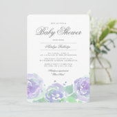 Eenvoudig de Uitnodiging van het Baby shower van S (Staand voorkant)
