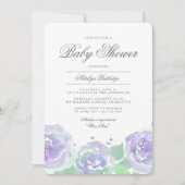 Eenvoudig de Uitnodiging van het Baby shower van S (Voorkant)