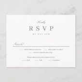Eenvoudig de Verenigde EDITABLE KLOR RSVP Reply Ca Briefkaart (Voorkant)