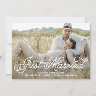 Eenvoudig de zoete EDITABLE COLOR Wedding Announdi Bedankkaart