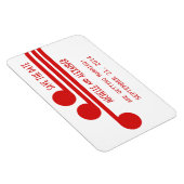 Eenvoudig Deco Chic sparen de Datum Magnet, Rood Magneet (Rechterzijde)