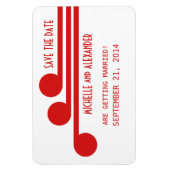 Eenvoudig Deco Chic sparen de Datum Magnet, Rood Magneet (Verticaal)