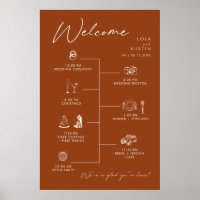 Eenvoudig Desert Wedding Tijdlijn Teken