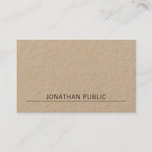 Eenvoudig design, modern, eenvoudig design, profes visitekaartje (Voorkant)